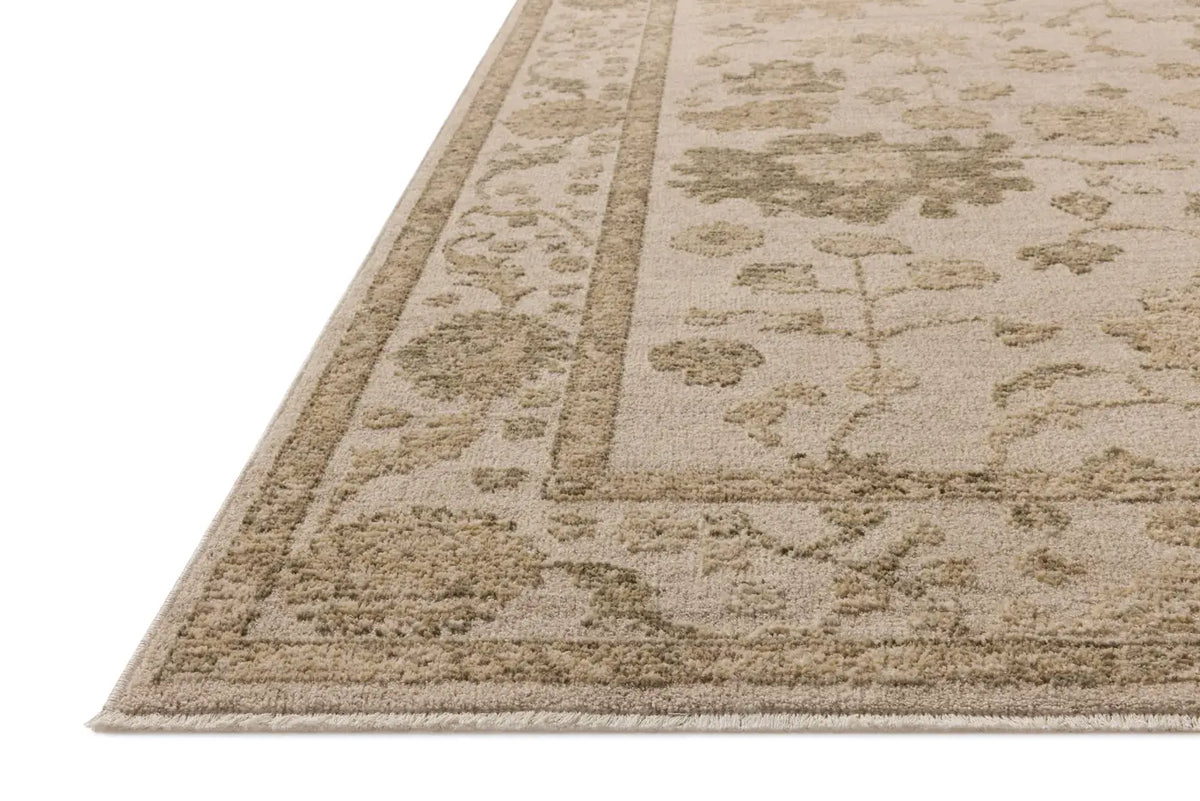 Loloi Willa WIA-09 Dove / Forest Power Loomed Rug - rug corner