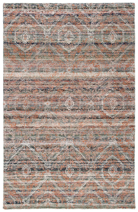 Safavieh Marquee 4'-0" x 6'-0" Rug in Grey / Rust