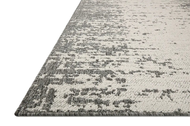 Loloi Rainier Rai-01 Ivory/Grey Rug - rug corner