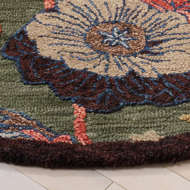Safavieh Jardin 6'-0" x 6'-0" Rug in Green / Blue