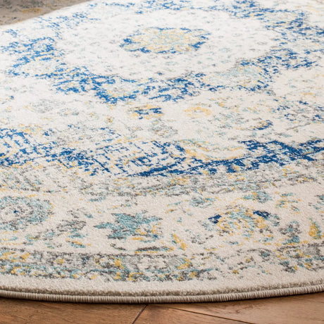 Safavieh Evoke 5'-3" x 5'-3" Rug in Ivory / Blue