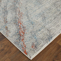 Feizy Edgemont Edg39Imf Ivory/Orange/Blue Area Rug