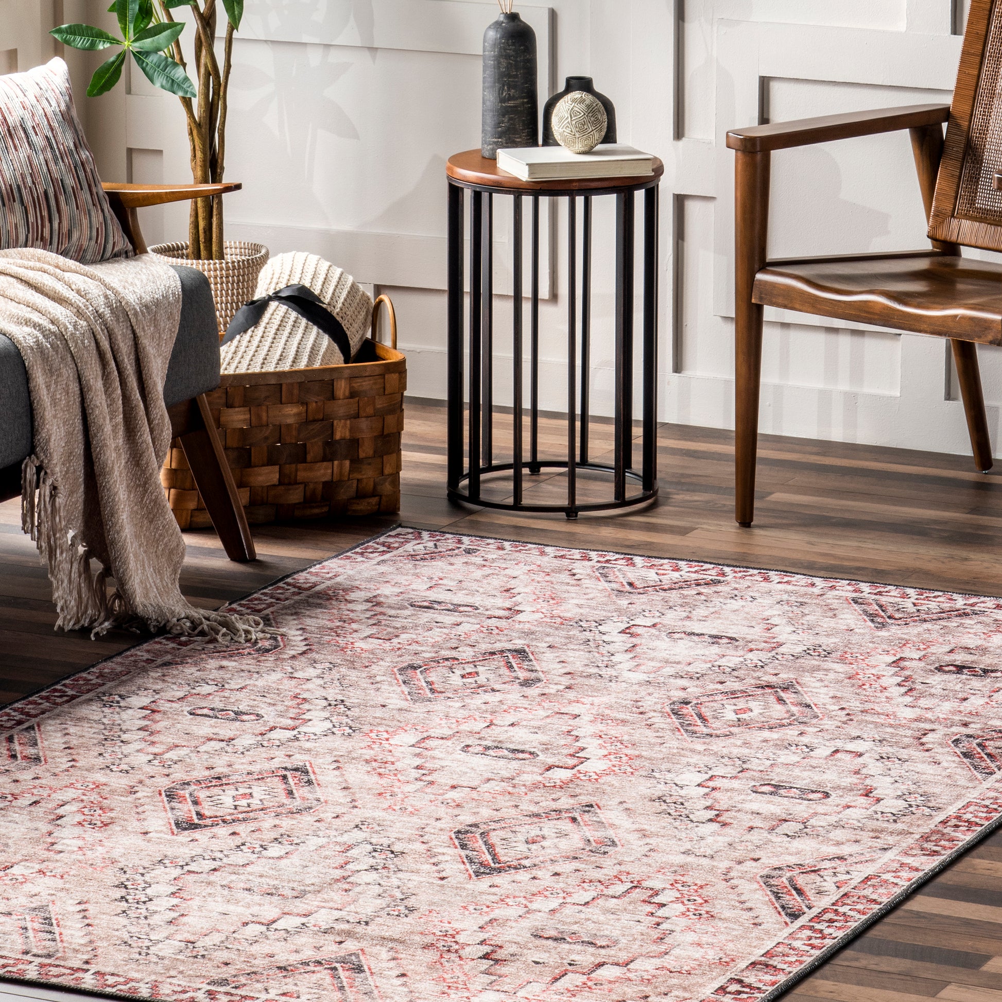 Nuloom Sharni Diamond Trellis Rzgl03A Rust Area Rug