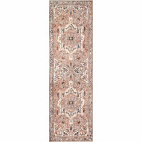 Nuloom Harriet Vintage Medallion Khmc04J Light Brown Area Rug