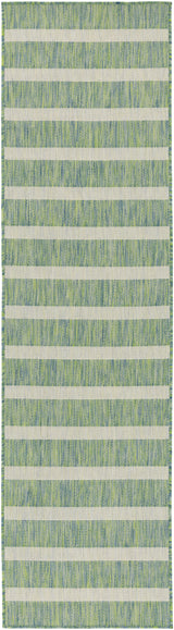 Nourison Positano POS03 Machine Made Blue, Green, Ivory Rug