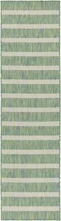 Nourison Positano POS03 Machine Made Blue, Green, Ivory Rug
