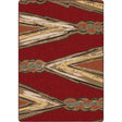 American Dakota Finger Weave Red Rug