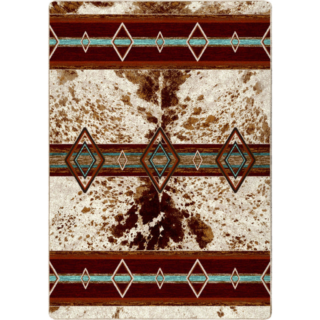 American Dakota Fire Hide True Western Rug