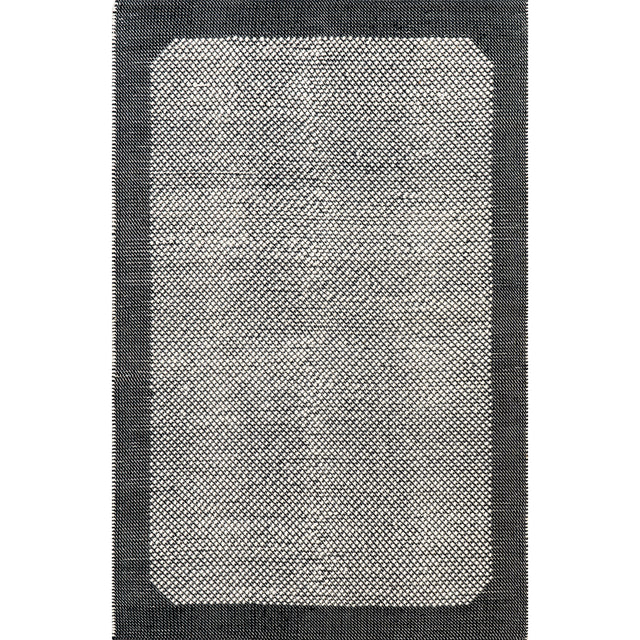 Nuloom Branna Casual Bordered Vemb01A Dark Gray Rug.