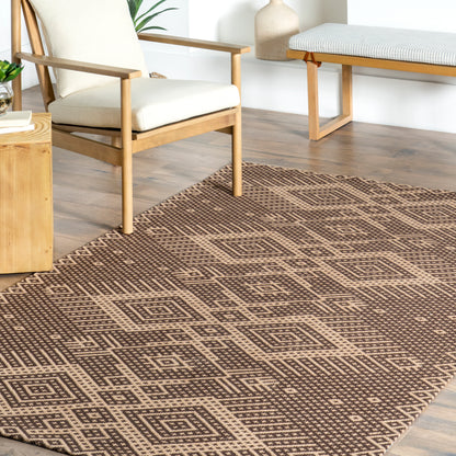 Nuloom Leith Geometric Nirv01A Natural Area Rug