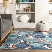 Nuloom Avie Bubbles Rznb07A Blue Area Rug