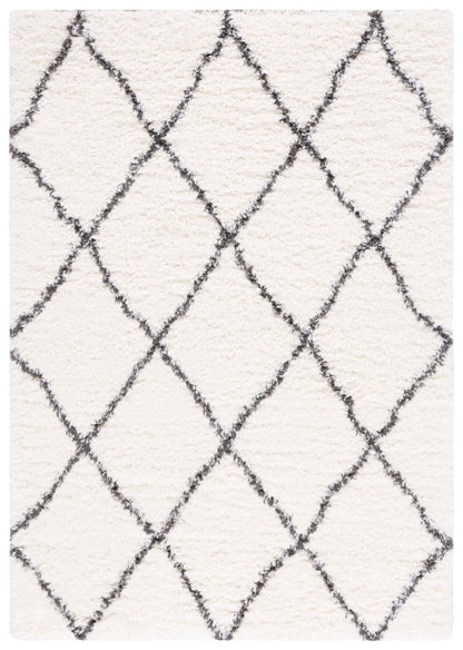 Safavieh Flokati Flkb313A Ivory/Dark Grey Area Rug