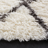 Safavieh Flokati Flkb313A Ivory/Dark Grey Area Rug