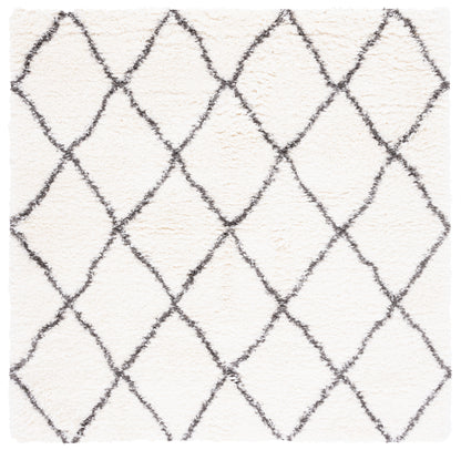 Safavieh Flokati Flkb313A Ivory/Dark Grey Area Rug