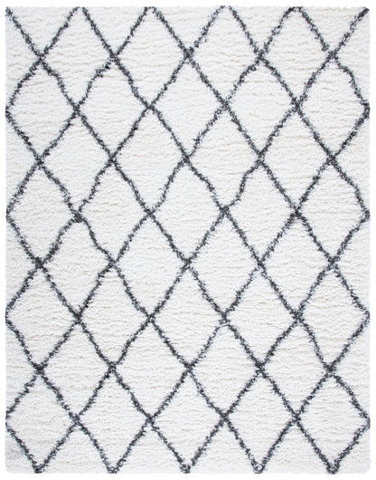 Safavieh Flokati Flkb313A Ivory/Dark Grey Area Rug