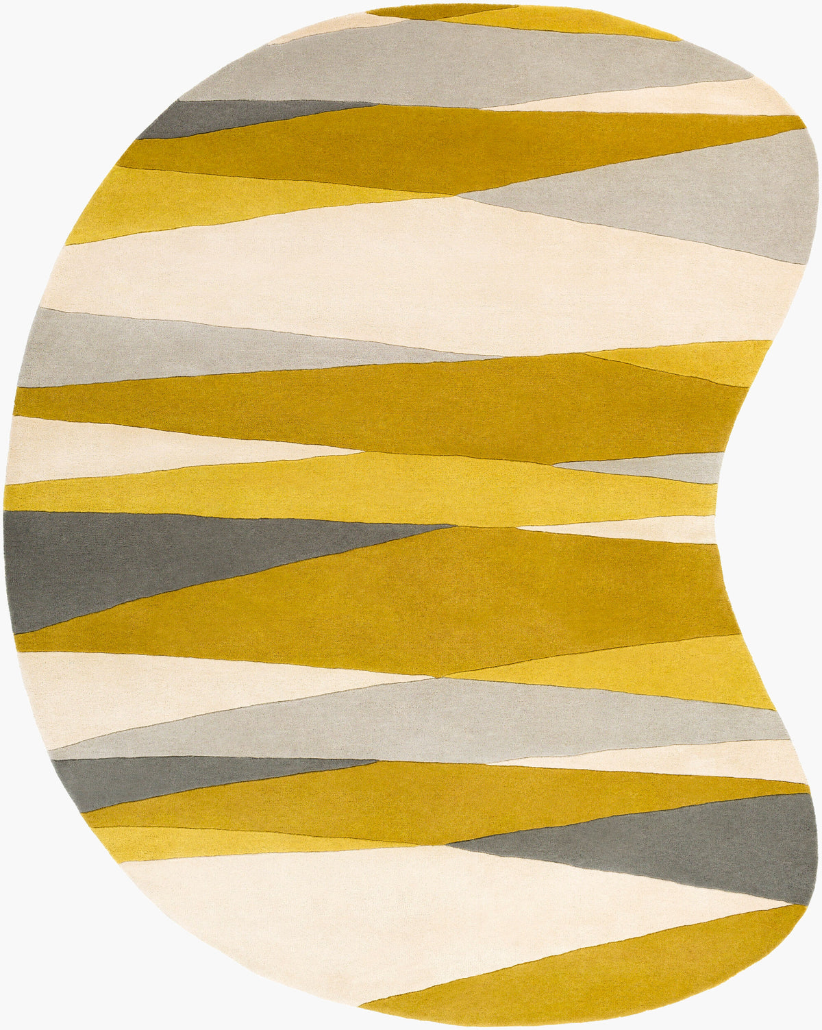 Livabliss Forum Fm-7203 Olive, Cream, Teal, Lime, Light Gray Rugs - novelty flat view