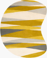 Livabliss Forum Fm-7203 Olive, Cream, Teal, Lime, Light Gray Rugs - novelty flat view