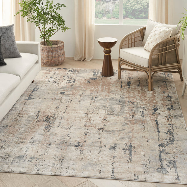 Nourison Quarry Qua01 Beige/Grey Rug