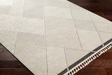 Surya Finland Fnd-2303 Cream, Black Rug.