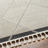 Surya Finland Fnd-2303 Cream, Black Rug.