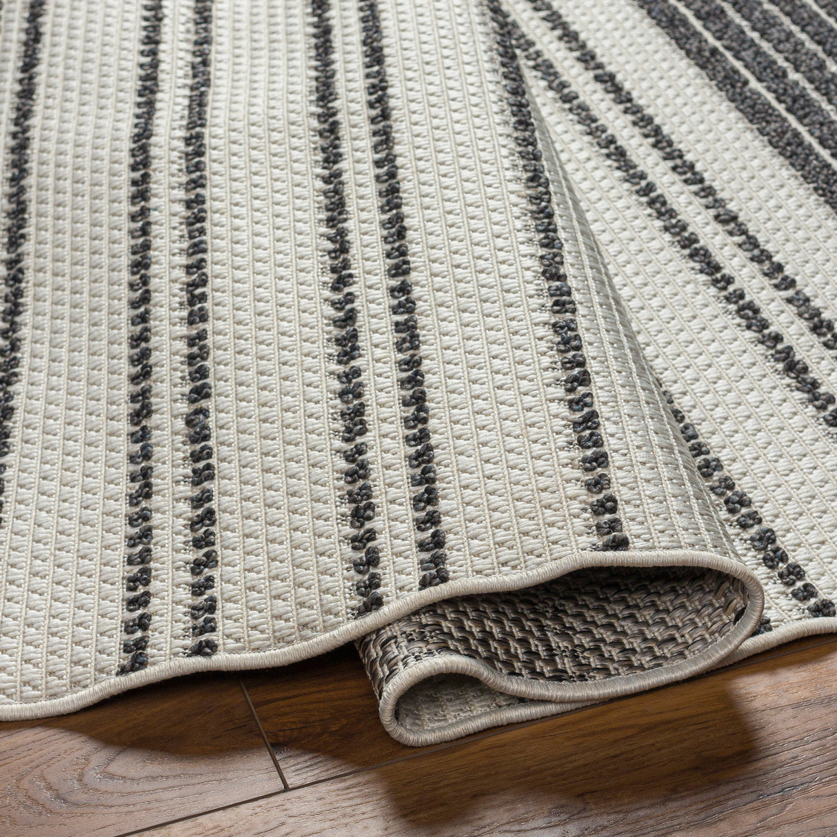 Surya Finland Fnd-2305 Cream, Black Rug.
