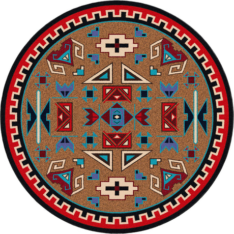 American Dakota Four Rams Bright Rug
