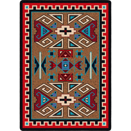 American Dakota Four Rams Bright Rug