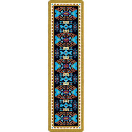 American Dakota Four Rams Copper Rug