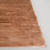 Safavieh Faux Rabbit Fur Frf976T Brown Area Rug