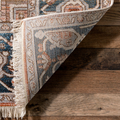 Nuloom Harriet Vintage Medallion Khmc04E Blue Area Rug