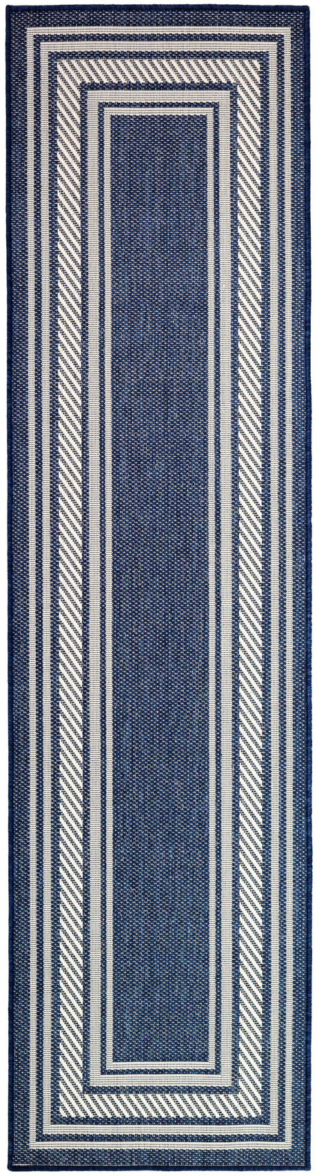 Nourison Horizon Indoor/Outdoor HOZ03 Navy Contemporary Area Rugs