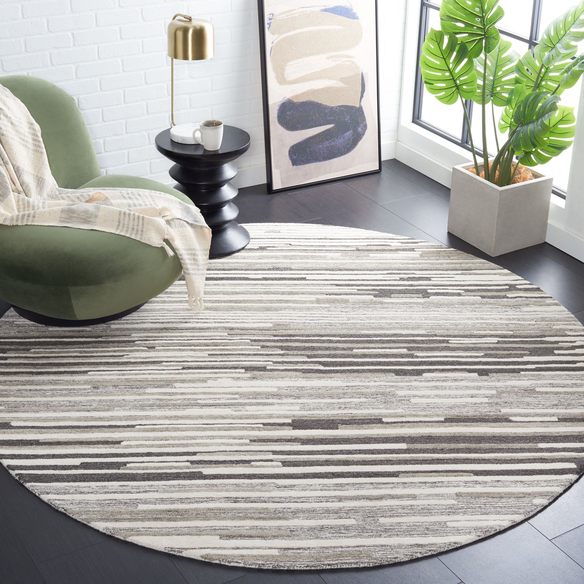 Safavieh Fifth Avenue Ftv132B Natural/Grey Area Rug