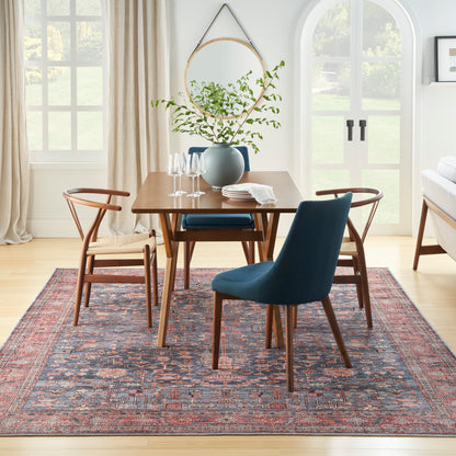 Nourison Grand Washables Grw02 Navy Brick Area Rug