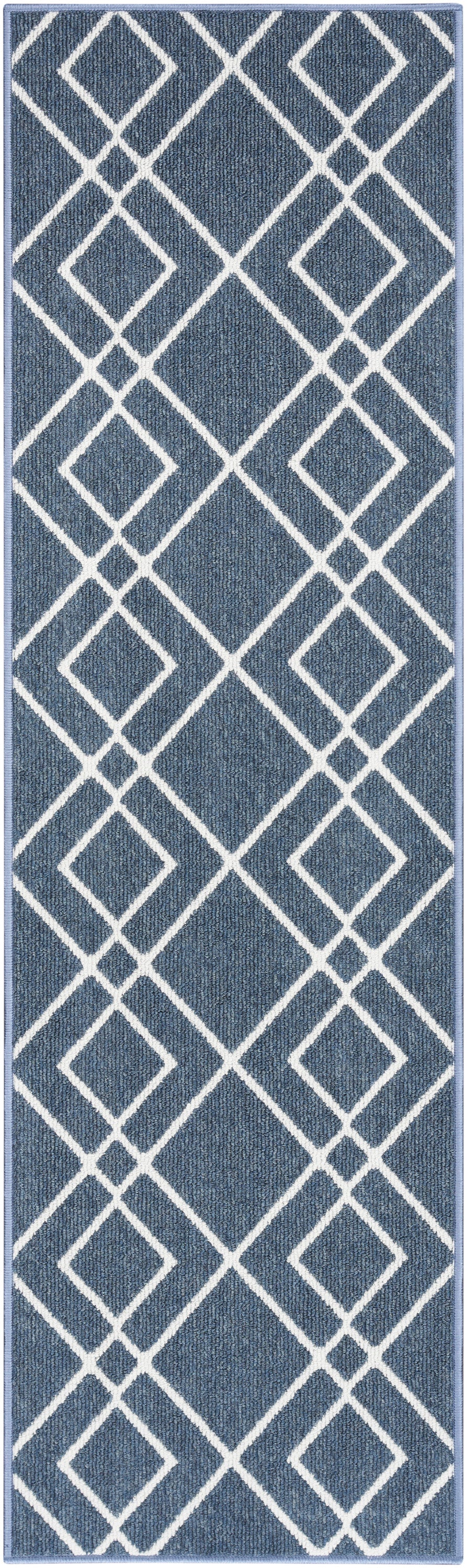 Nourison Modern Lines Mol01 Navy Area Rug