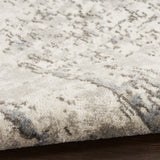 Nourison Quarry QUA01 Machine Made Ivory, Blue, Grey Rug