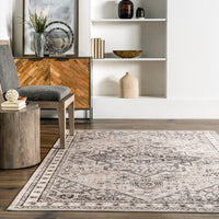 Nuloom Eira Medallion Hjth07A Taupe Area Rug