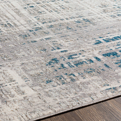 Surya Firenze Fze-2308 Teal, Charcoal, Gray, Light Gray Area Rug