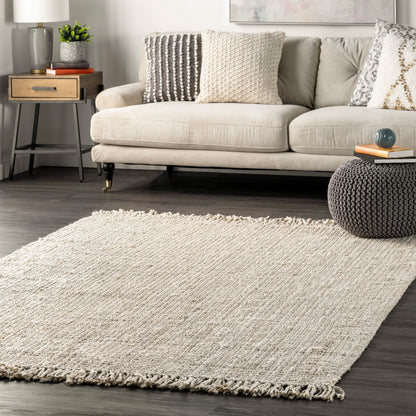 Nuloom Daniela Farmhouse Chunky Nccl01E Off White Area Rug