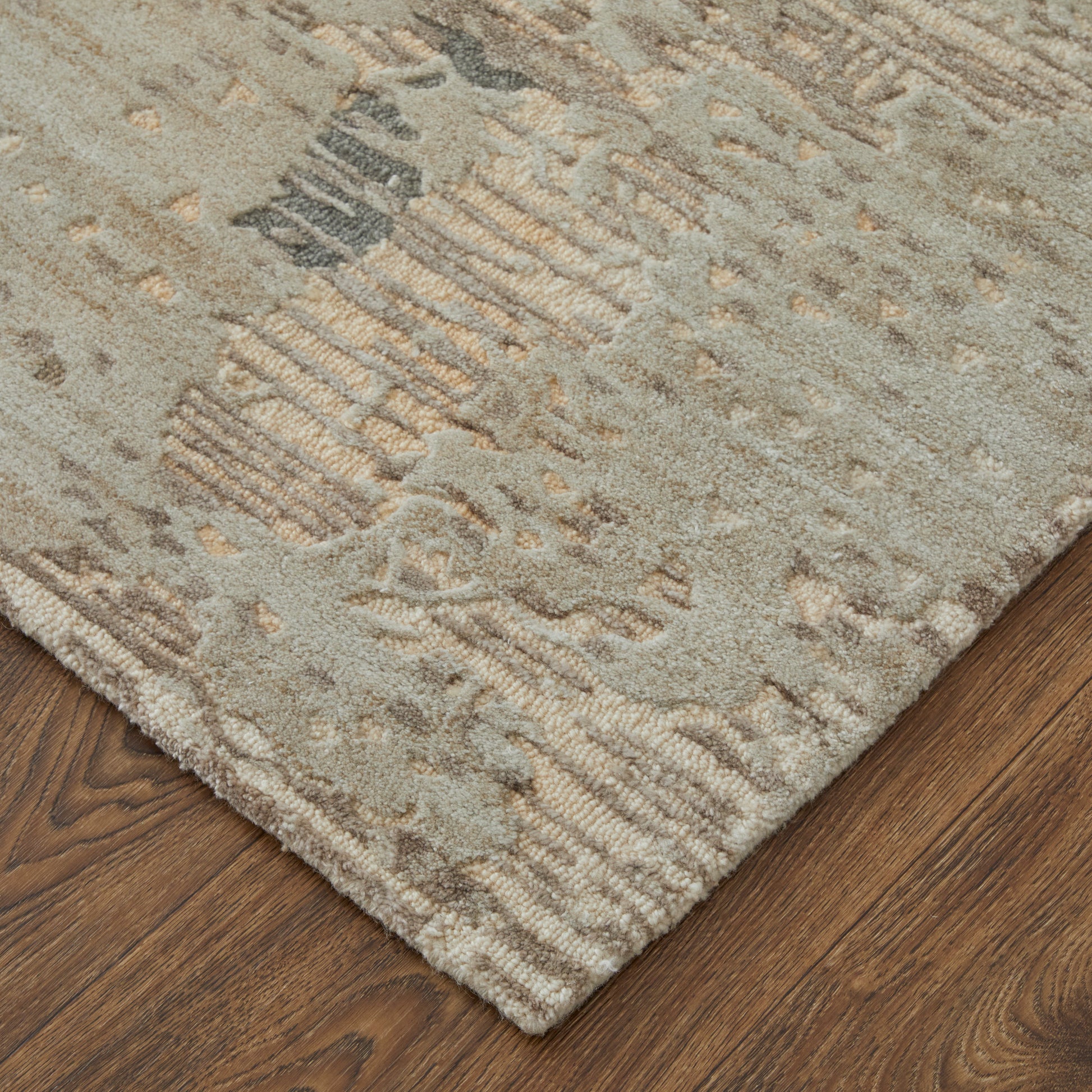 Feizy Zarah Zrh8917F Brown/Tan/Black Area Rug