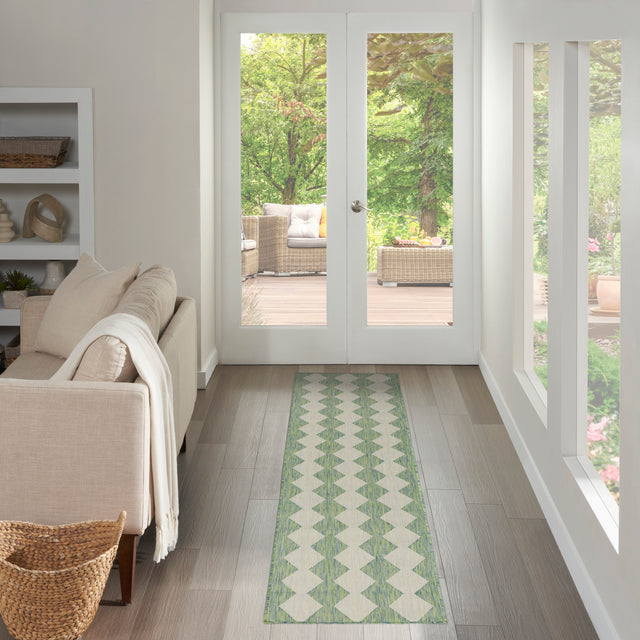 Nourison Positano Pos04 Blue Green Rug