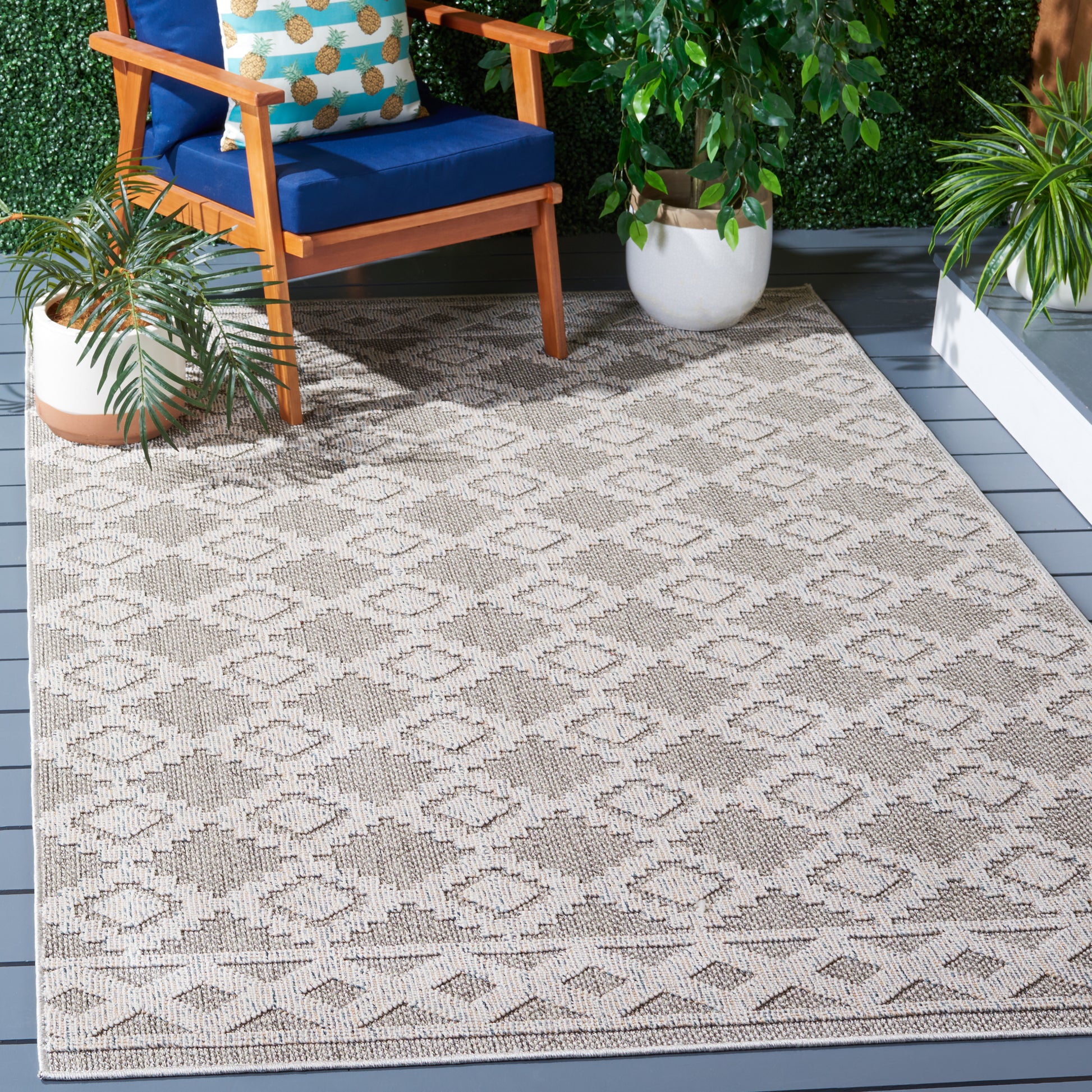 Safavieh Global Glb208F Grey/Ivory Area Rug