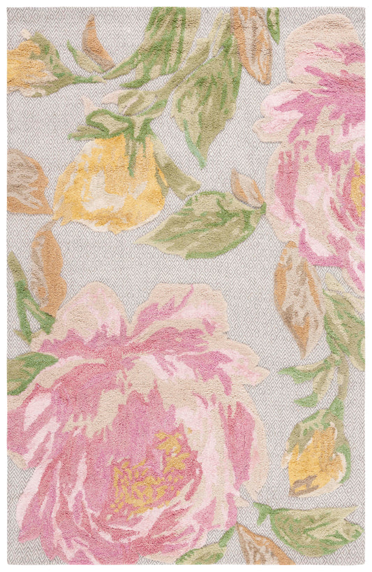 Safavieh Glamour Glm603U Pink/Grey Area Rug