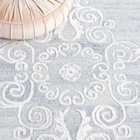 Safavieh Glamour Glm604G Silver/Ivory Area Rug