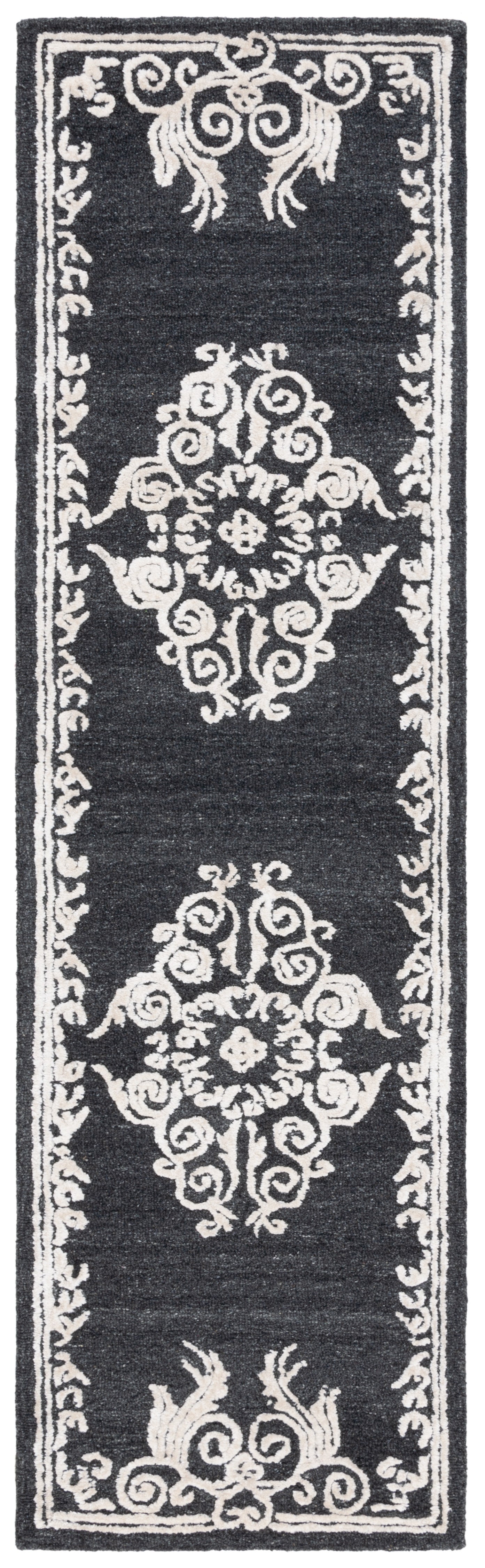 Safavieh Glamour Glm604Z Black/Ivory Area Rug