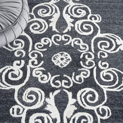 Safavieh Glamour Glm604Z Black/Ivory Area Rug