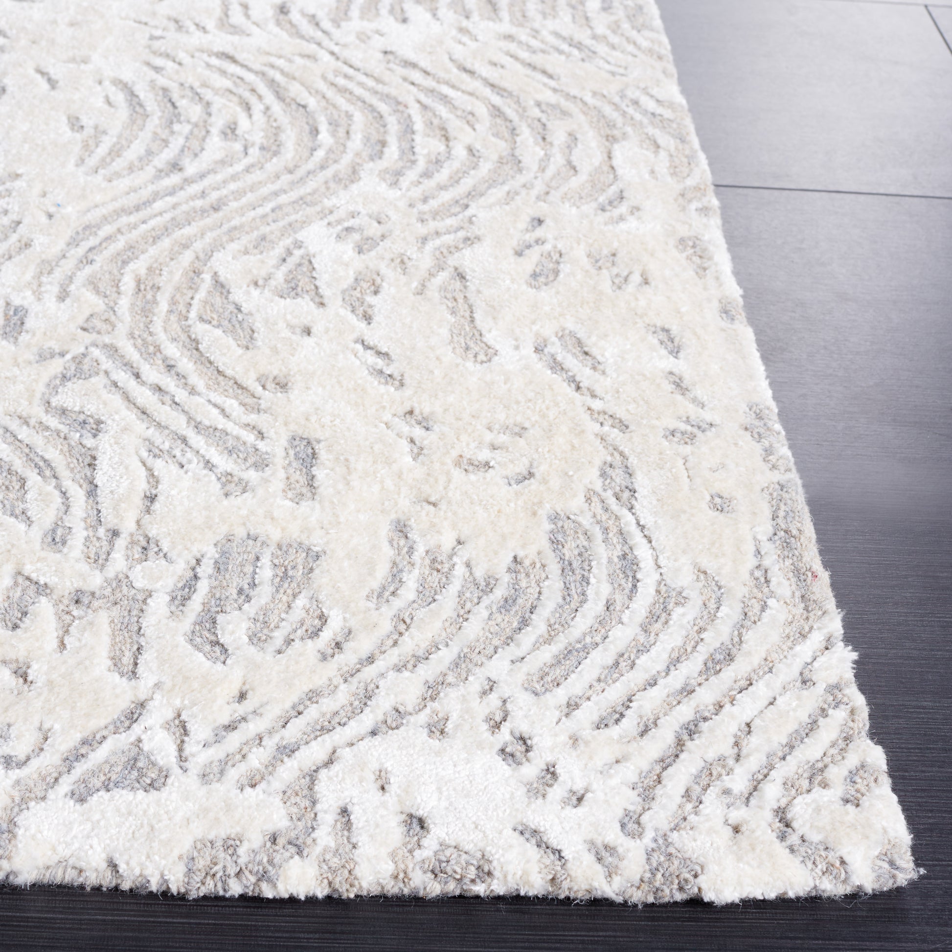 Safavieh Glamour Glm605G Light Grey/Ivory Area Rug