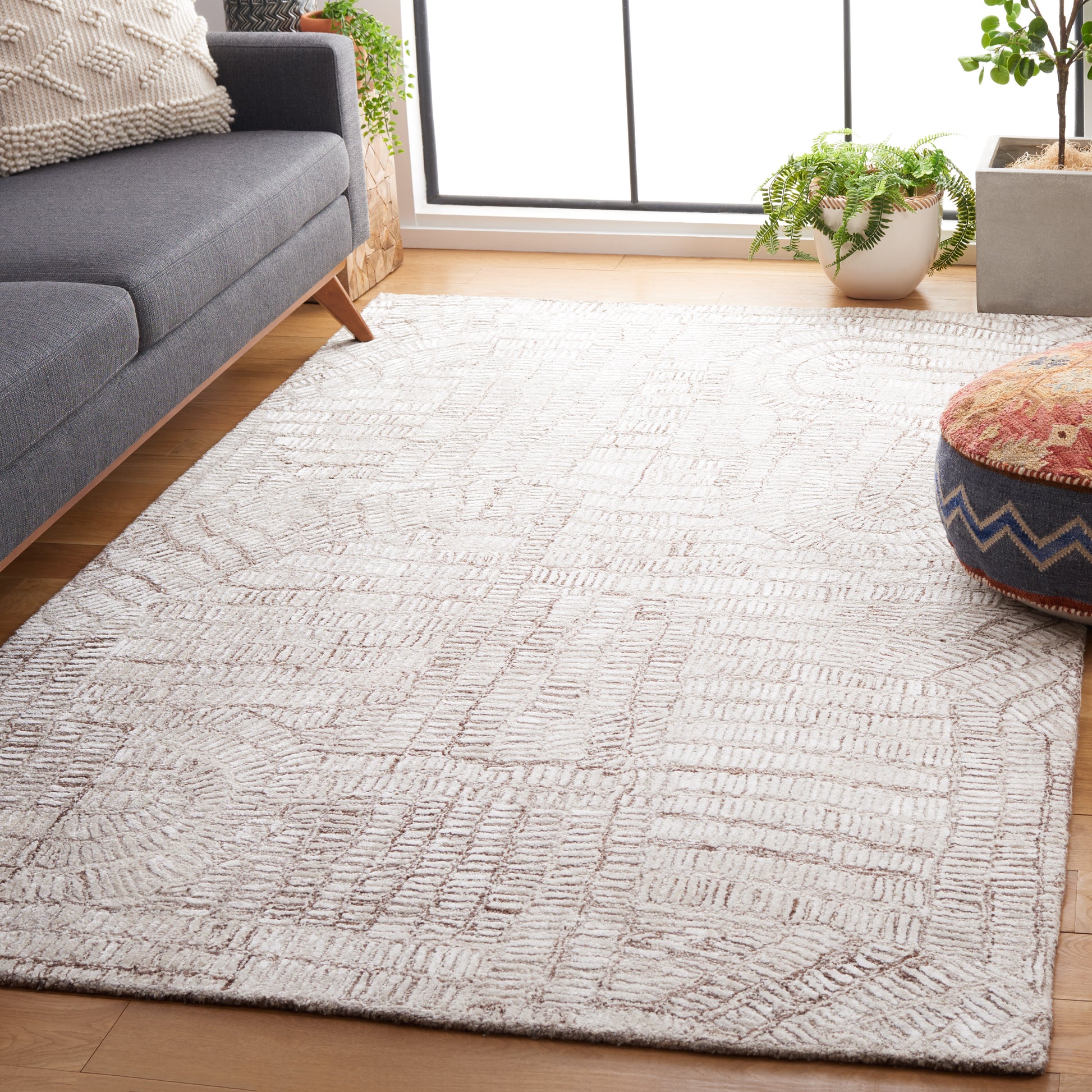 Safavieh Glamour Glm606T Brown/Ivory Area Rug