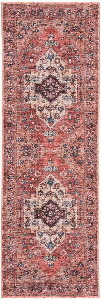 Nourison Grand Washables Grw03 Rust Multicolor Area Rug