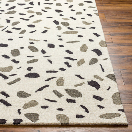Surya Granada Gnd-2347 Beige, Black Rug.