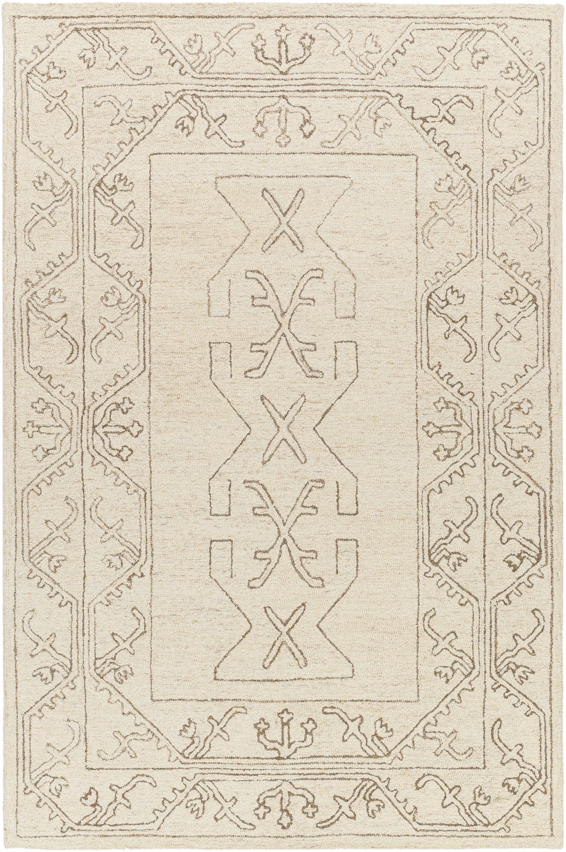 Surya Granada Gnd-2355 Ivory, Brown Area Rug